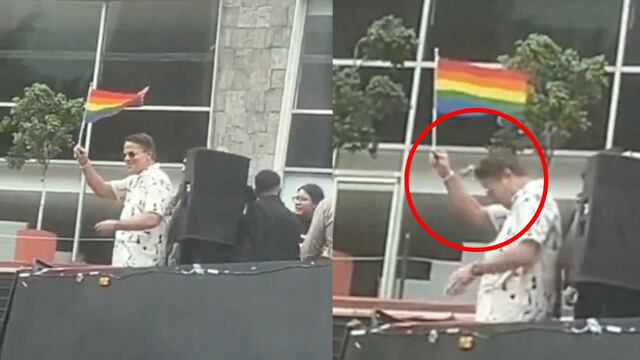 Lanzan botella a Alfredo Adame en pleno desfile y lo golpea en la cara
