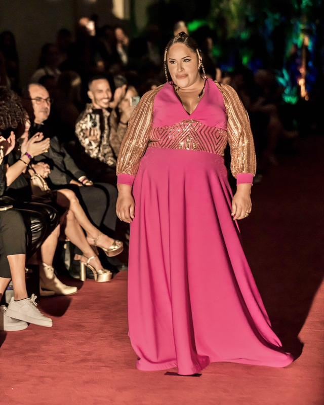 Chef Noelian Ortiz se estrenó como modelo en San Juan Moda