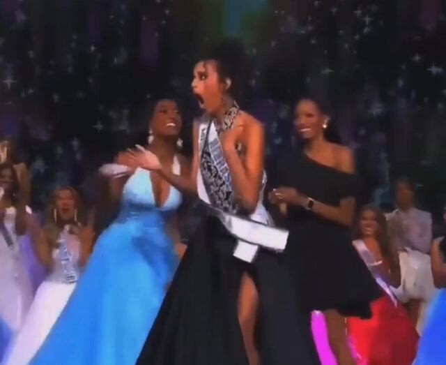 Dramática reacción de la nueva Miss Teen USA 2022