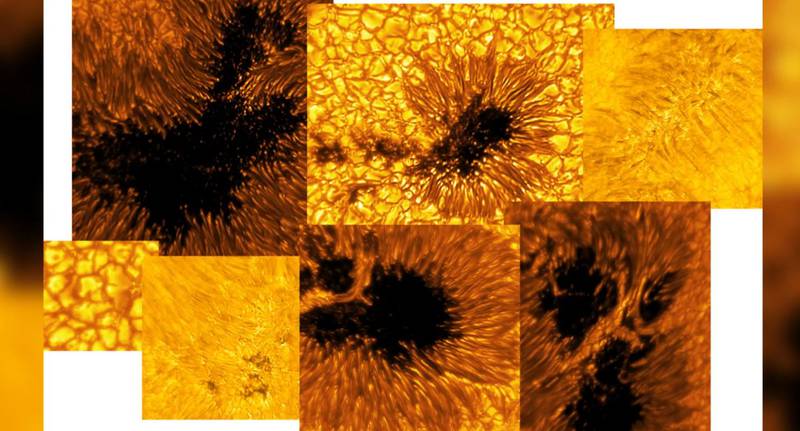 El Telescopio Solar Inouye capturó un mosaico de imágenes solares nuevas y sin precedentes durante su primer año de operaciones. | Foto: NSF/AURA/NSO