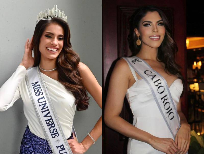 Karla Inelisse Guilfú; Miss Universe Puerto Rico y Daniela Arroyo; Miss Universe Cabo Rojo 2023.