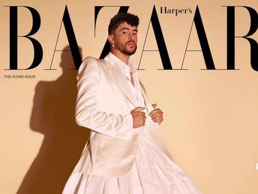 Bad Bunny logra portada de iconos de la revista Harper’s Bazaar