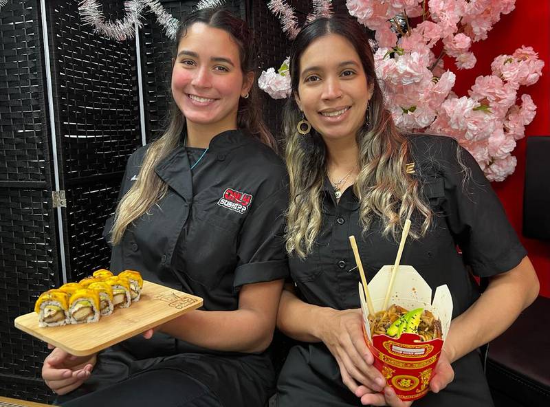 Las hermanas Alanis y Marie Tere Alvarado Molina son las creadoras del concepto ''Only Sushi PR'
