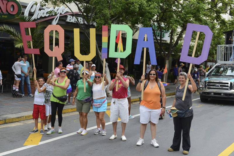 Marcha del Orgullo LGBTIQ+ de San Juan en el 2021.