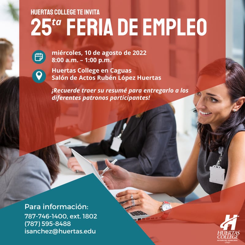 25ta Feria de Empleo en Huertas College