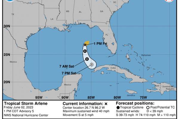 Se forma Arlene, la primera tormenta con nombre de la temporada de huracanes 2023
