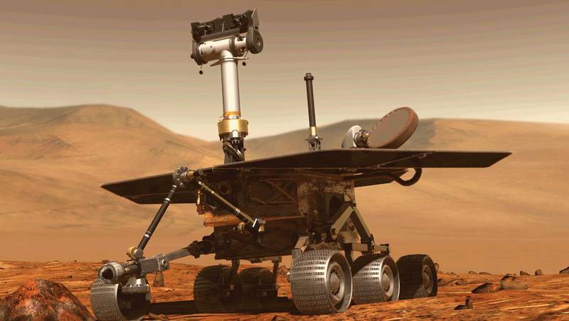 Este es el robot que está en Marte.