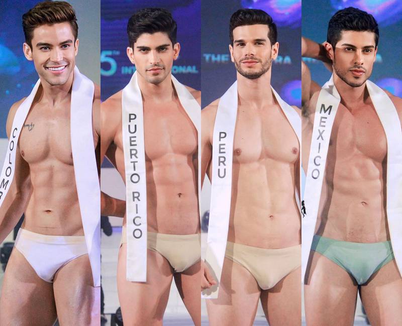 Algunos concursantes latinos de Mister International 2023.