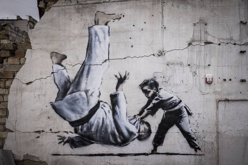 Obras de Banksy en Ucrania