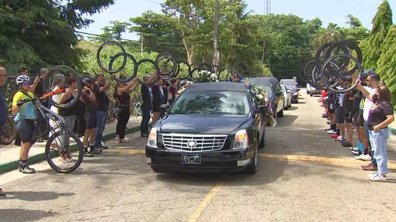 Despiden a ciclista en Manatí