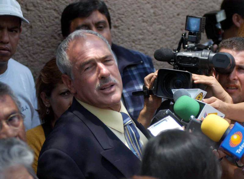 El actor Andrés García en sus encuentros con la prensa
