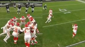 Chiefs y la jugada viral ante Las Vegas Raiders que casi fue touchdown