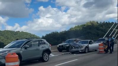 Accidente en Puente Atirantado