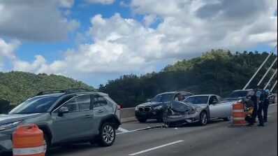 Accidente en Puente Atirantado