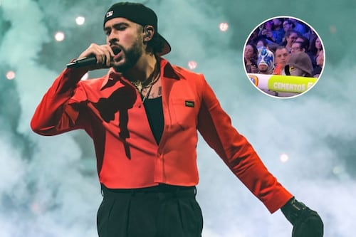 Captan a Bad Bunny en evento de lucha libre previo a serie de conciertos en México
