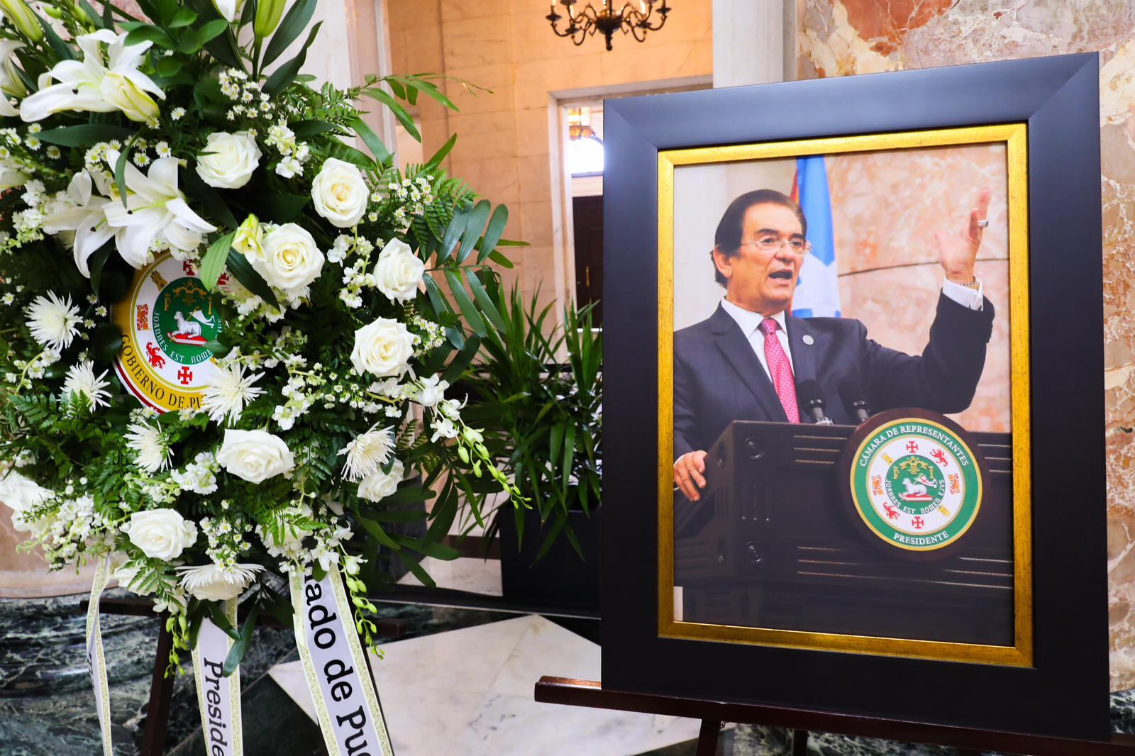 Los actos fúnebres se llevaron a cabo en el Capitolio de Puerto Rico.
