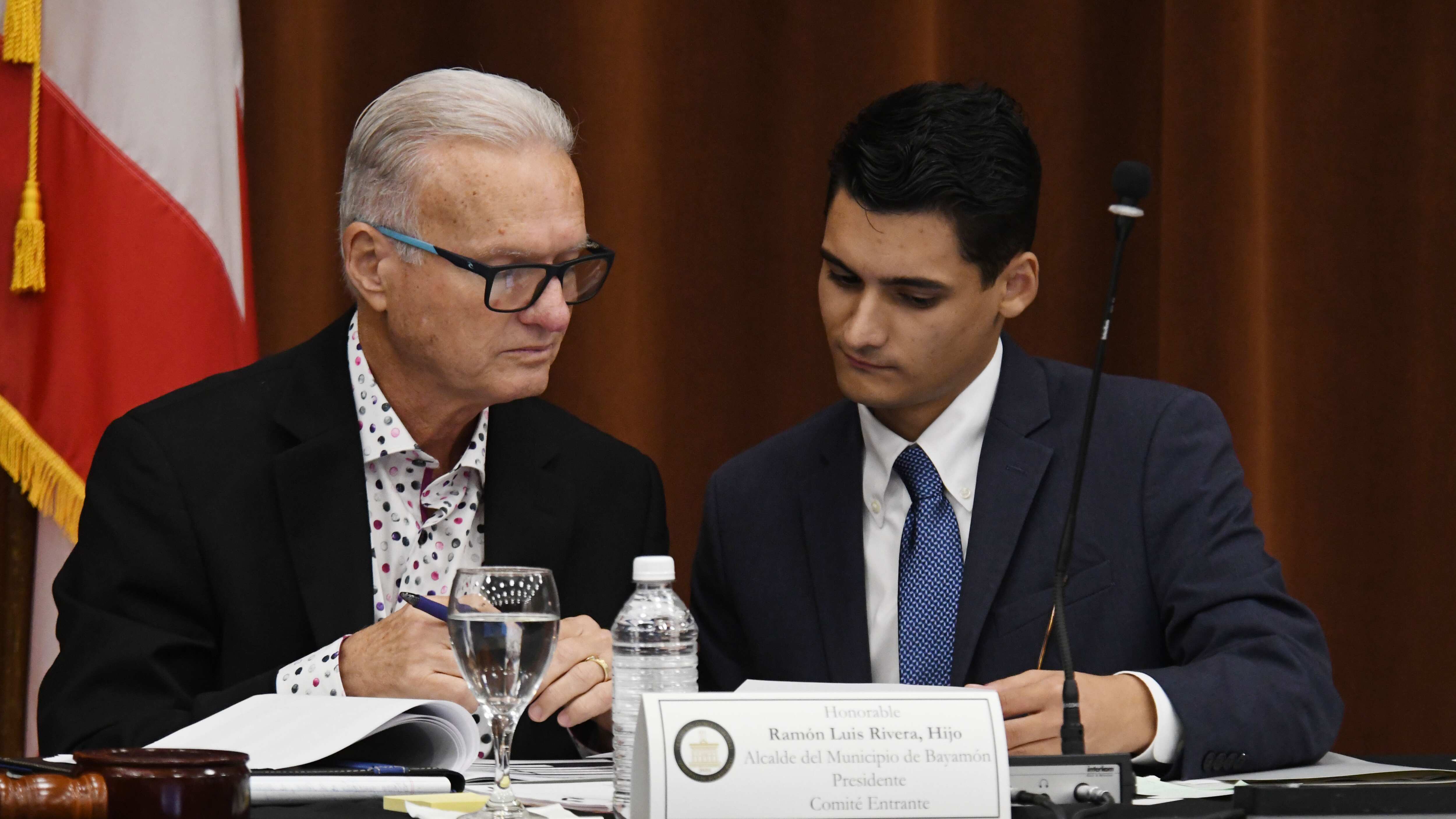 El alcalde de Bayamón y Presidente del Comité de Transición , Ramón Luis Rivera