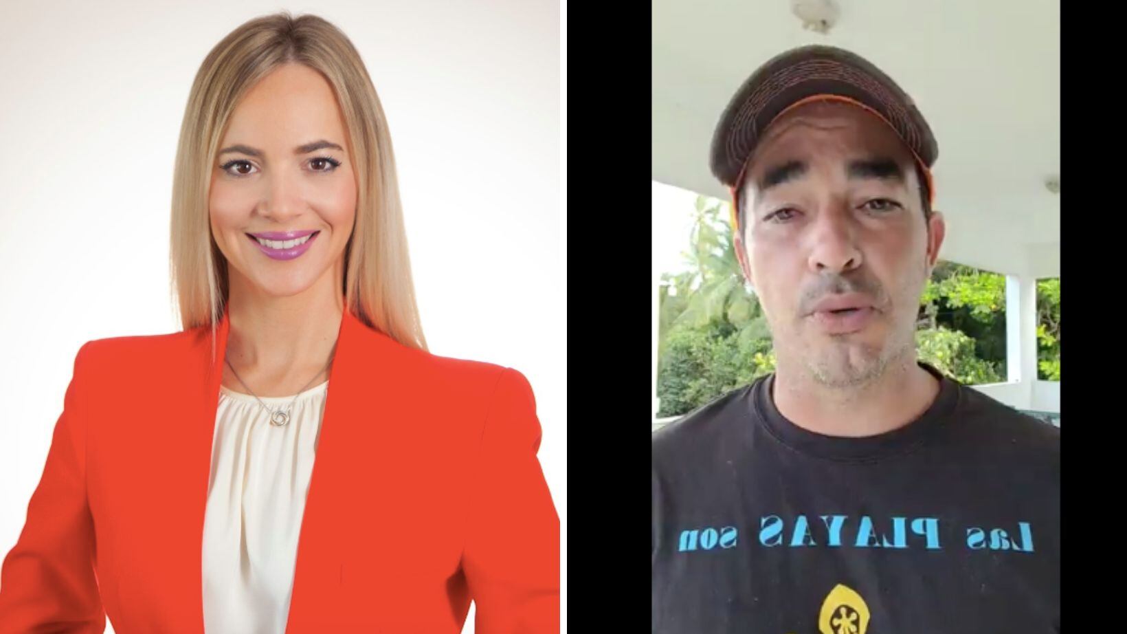 Eliezer Molina y la senadora Joanne Rodríguez Veve