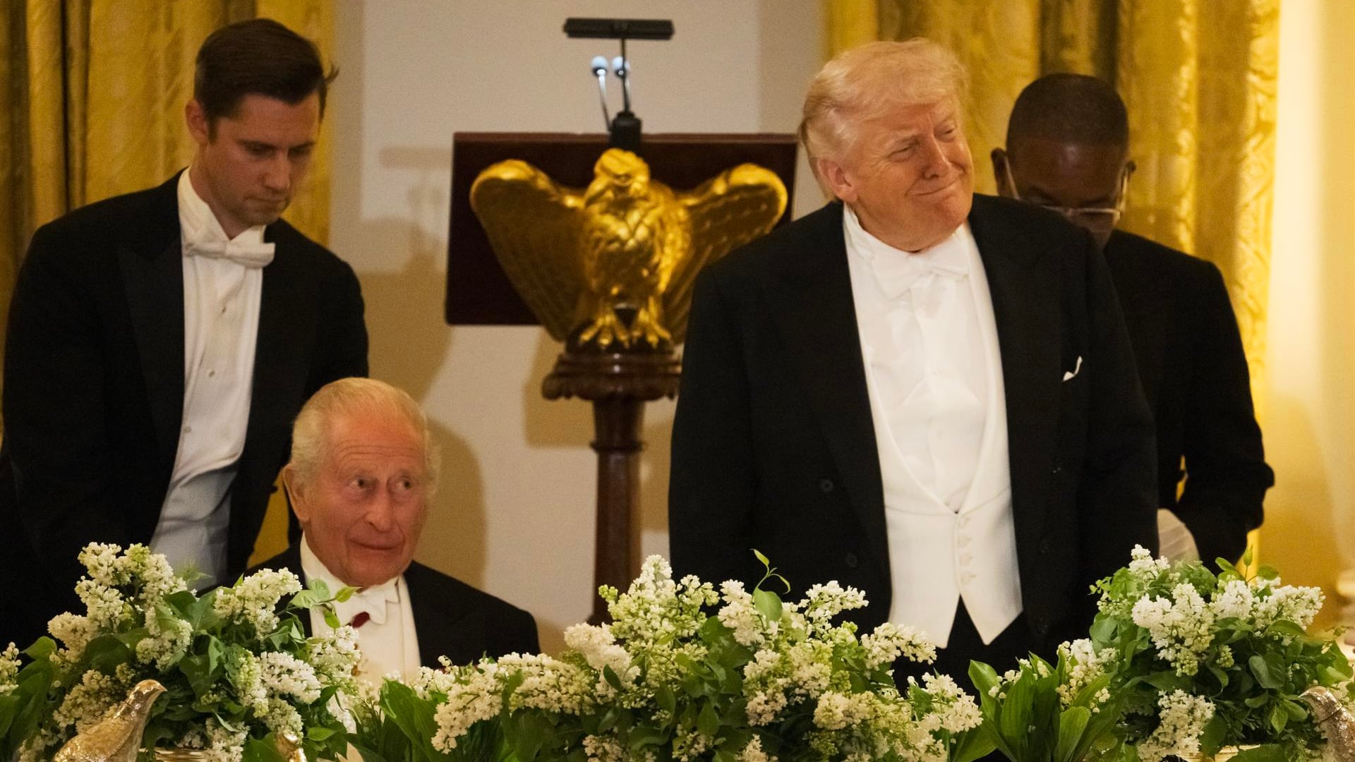 Donald Trump, y el rey Carlos III