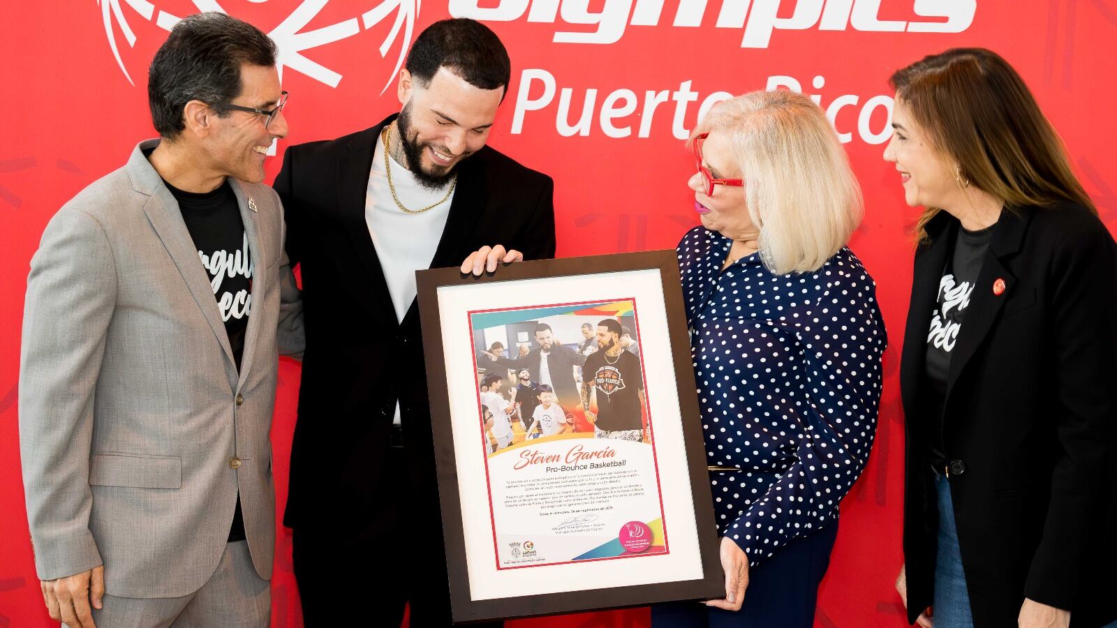 Reconocimiento en las olimpiadas especiales de Puerto Rico.