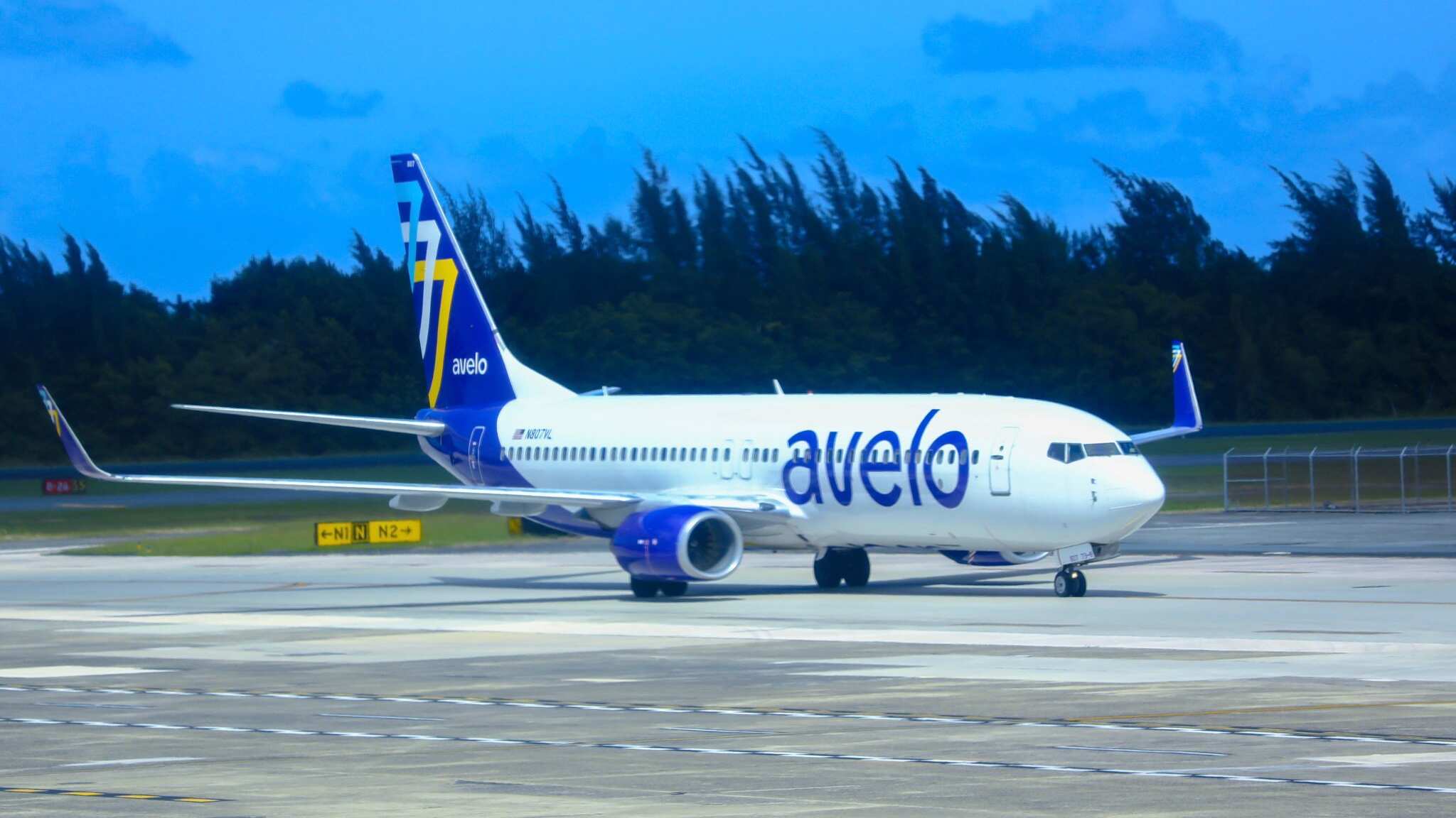 el primer vuelo de la línea aérea Avelo