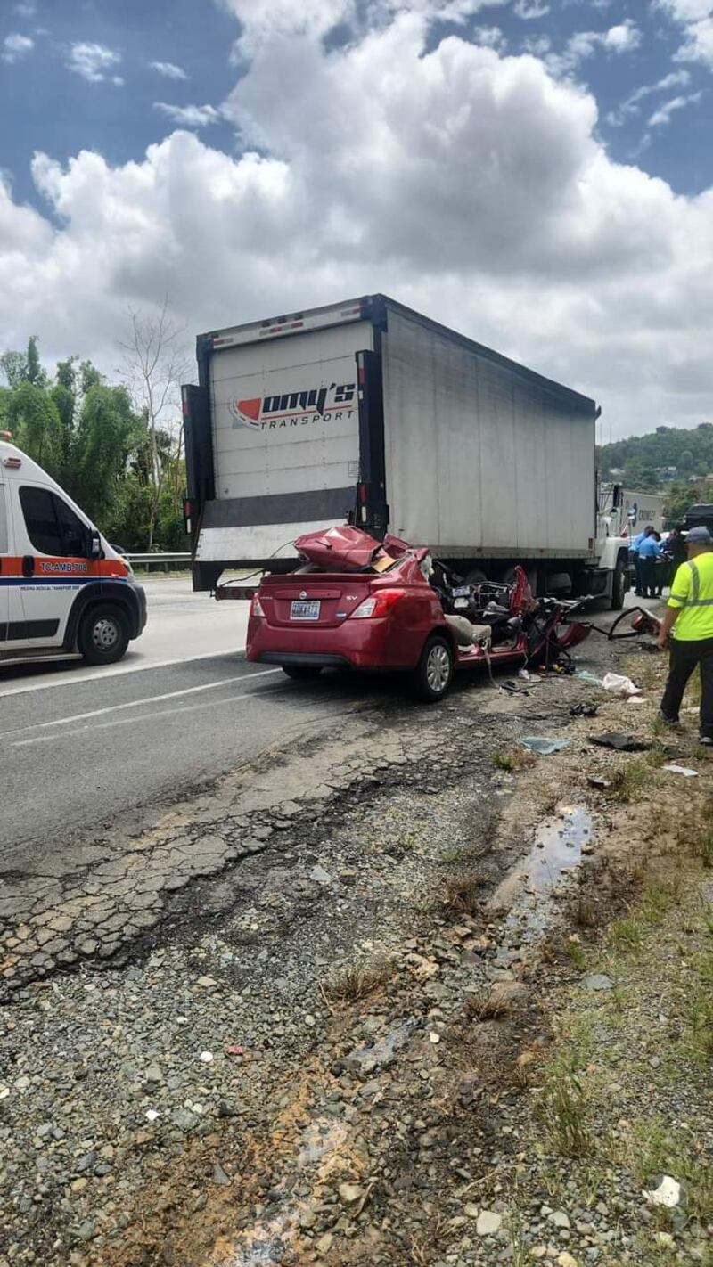 Accidente grave en Caguas.