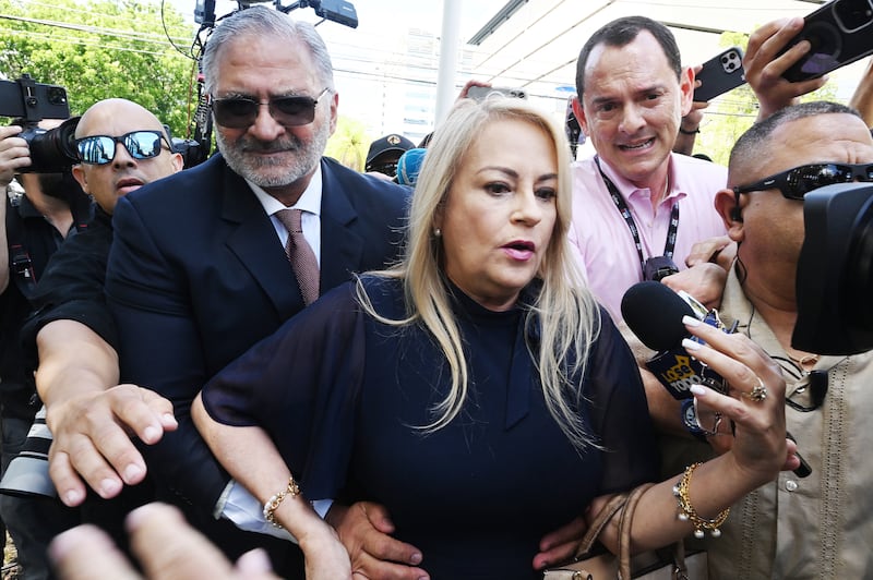 La ex gobernadora, Wanda Vazquez, llega al Tribunal Federal para declararse culpable
