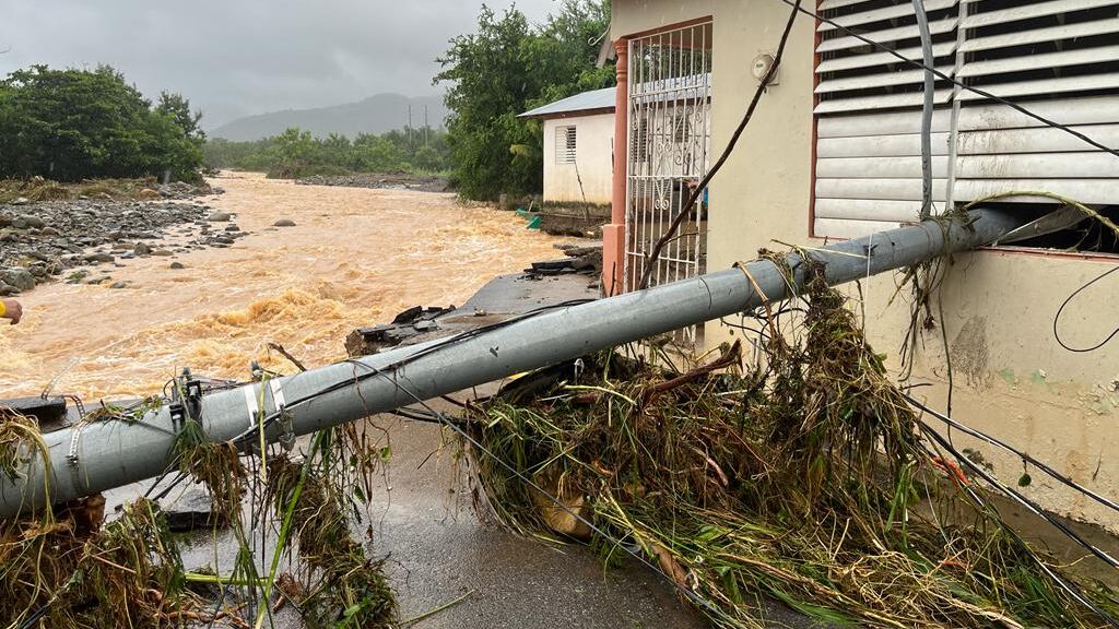 Paso de Fiona por Guayama