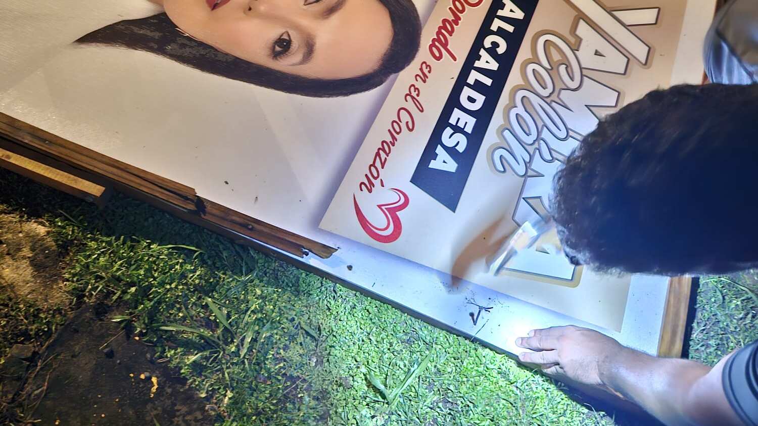 Candidata MVC denuncia vandalismo