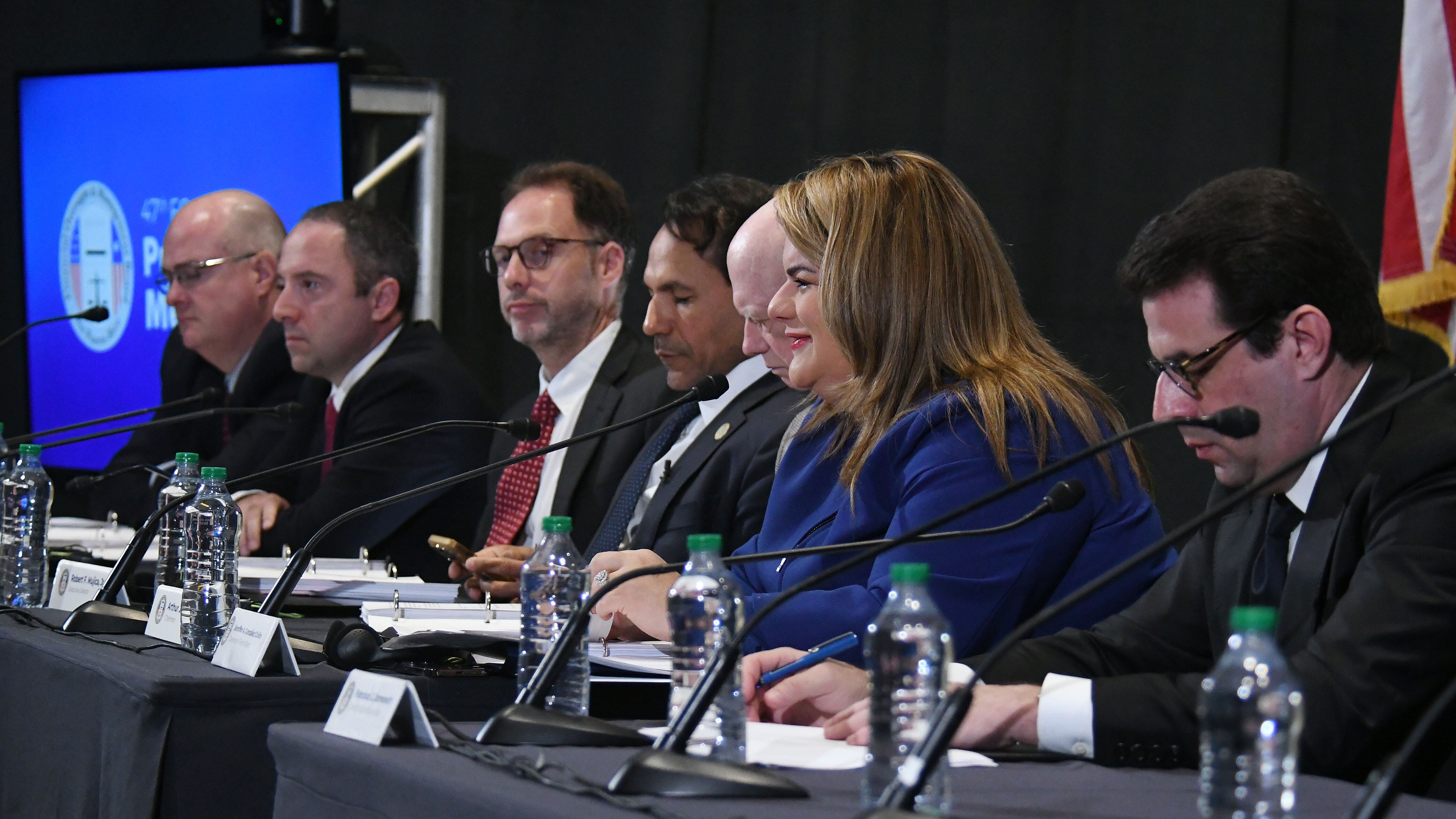 Reunion de la Junta de Control Fiscal.