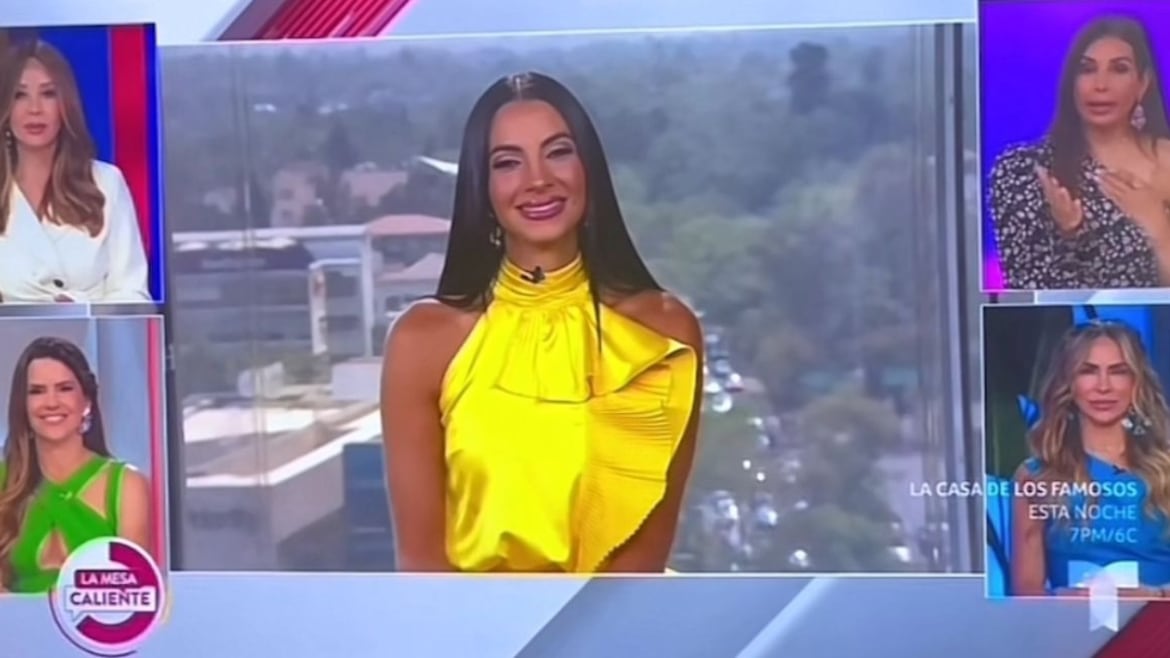 Entrevista de Patricia Corcino en "La mesa caliente" de Telemundo.