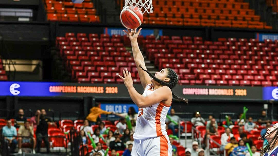 La jugadora de las Cangrejeras de Santurce en el BSNF.