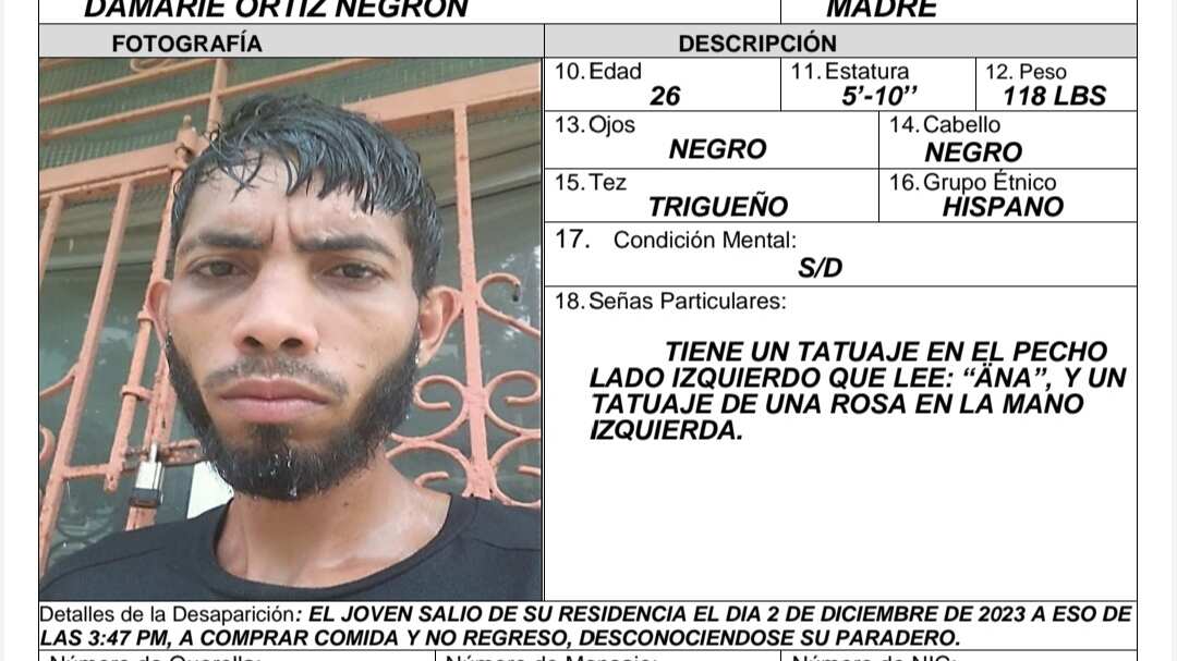 Cristian Noel Pérez Ortiz.