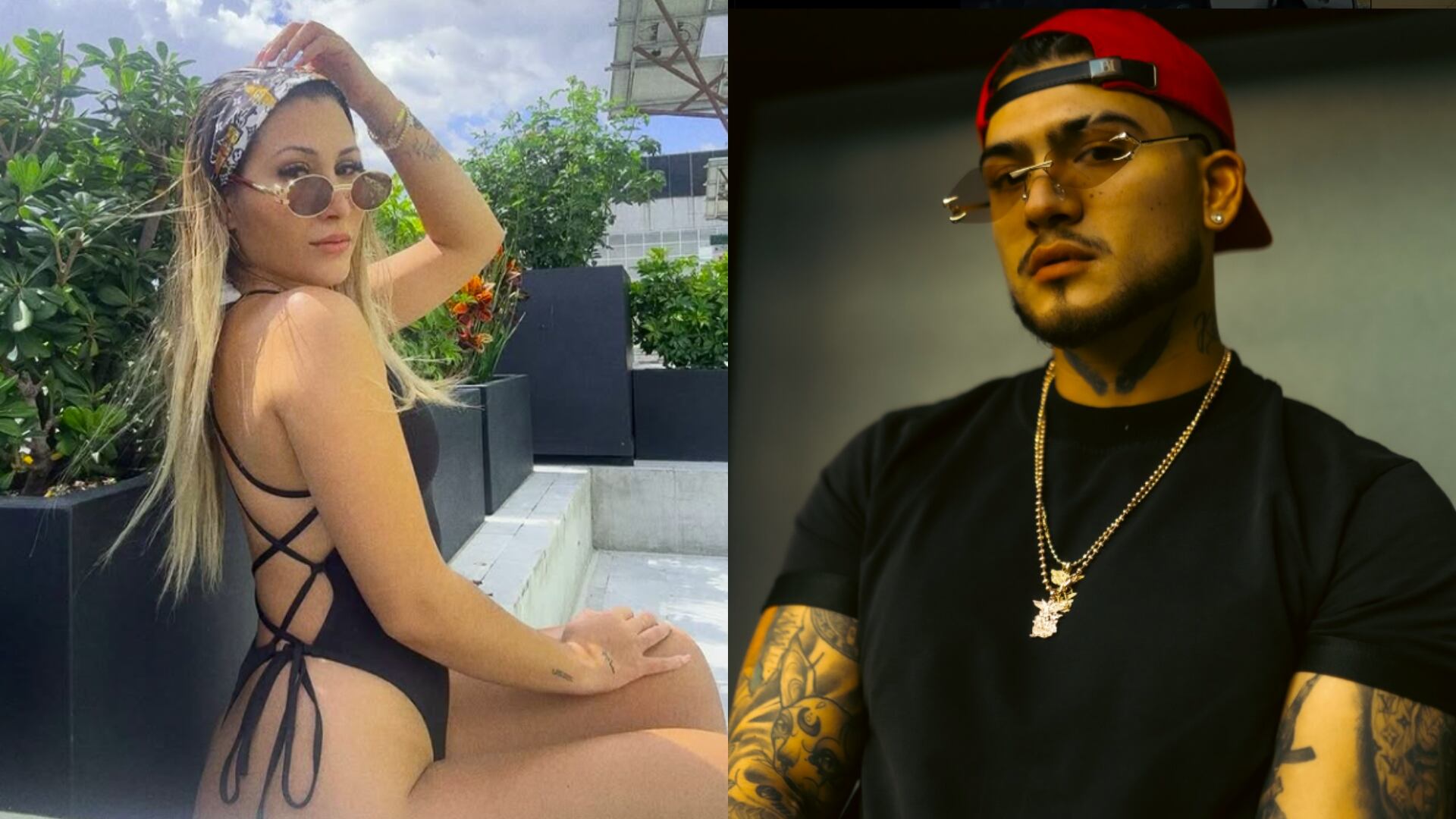 La modelo Angie Miller, pareja de B King, desaparece en México días después del asesinato del artista: Fiscalía confirma búsqueda (Redes sociales: @soyangiemilleroficial_ y @bkingoficial)