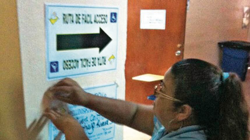 Elecciones generales en Puerto Rico. Carte que lee "Ruta de fácil acceso"