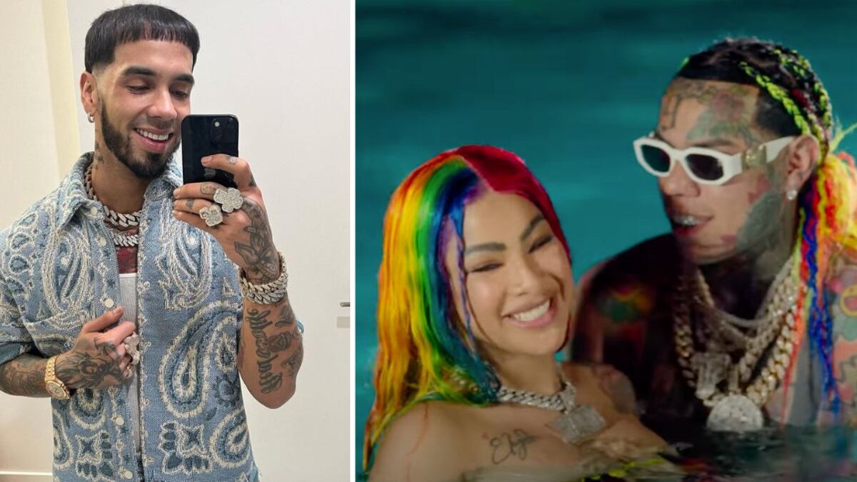 Tekashi arremetió contra Anuel luego de que el famoso rapero posteara una fotografía con su hija Cattleya.