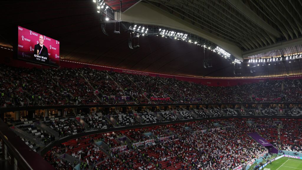 El homenaje que realizó la FIFA, en el Estadio Al Bayt, en memoria del periodista Grant Wahl, quien falleció el pasado 9 de diciembre en el Estadio Lusail