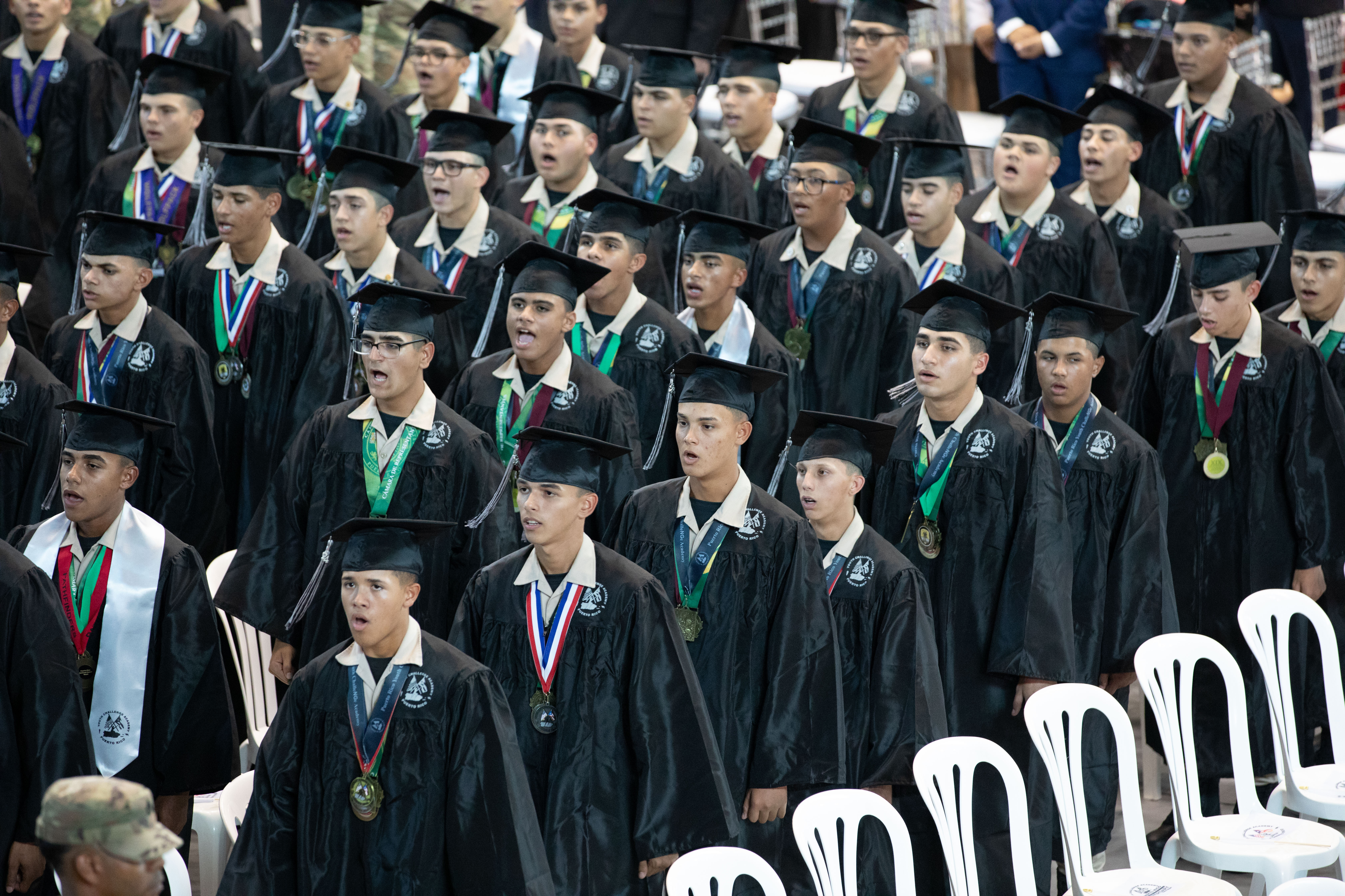 Academia de la Guardia Nacional de Puerto Rico gradúa 201 cadetes.
