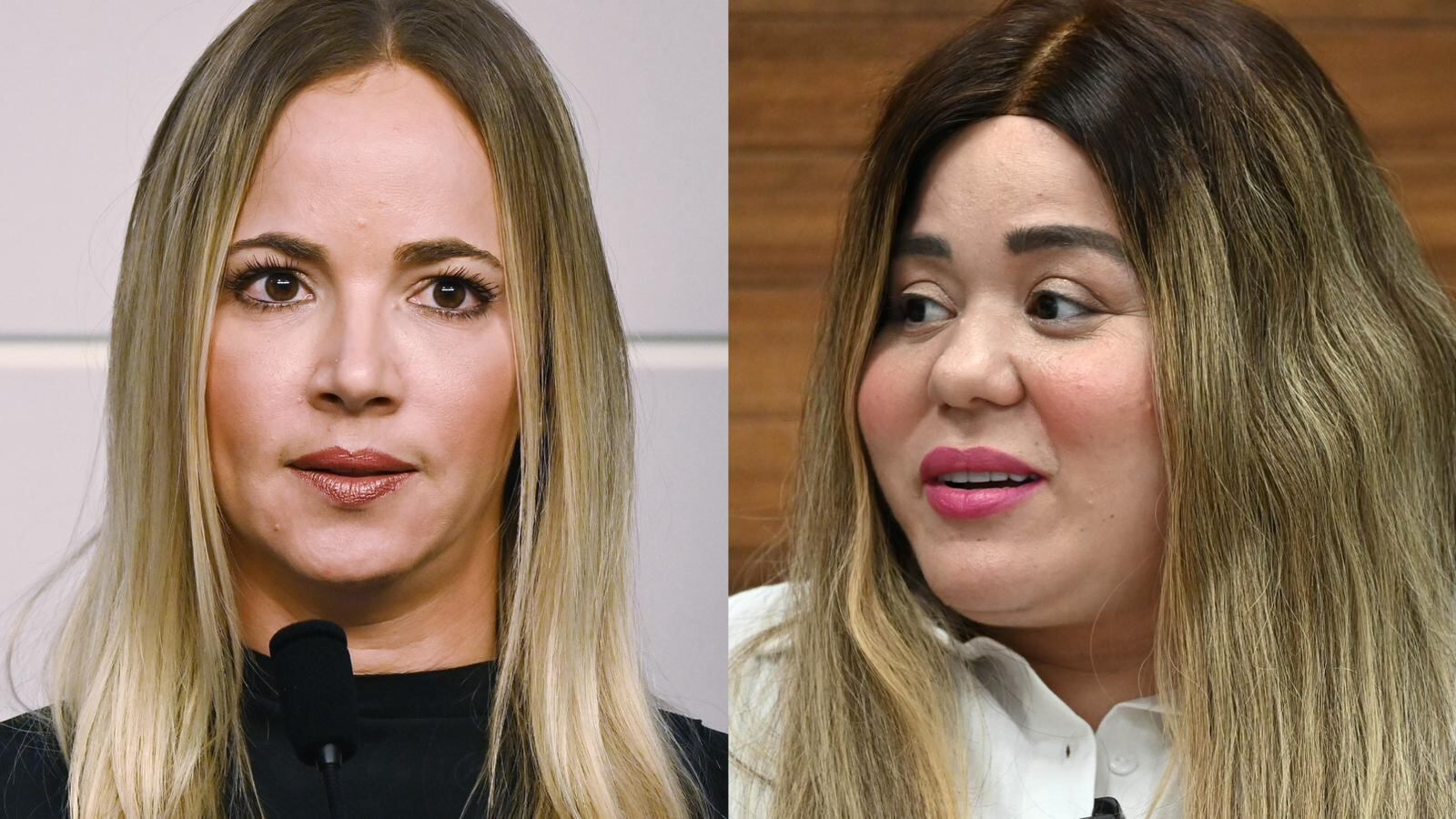 De izquierda a derecha: Senadora independiente, Joanne Rodríguez Véve, y la procuradora de las Mujeres, Astrid Piñeiro Vázquez.