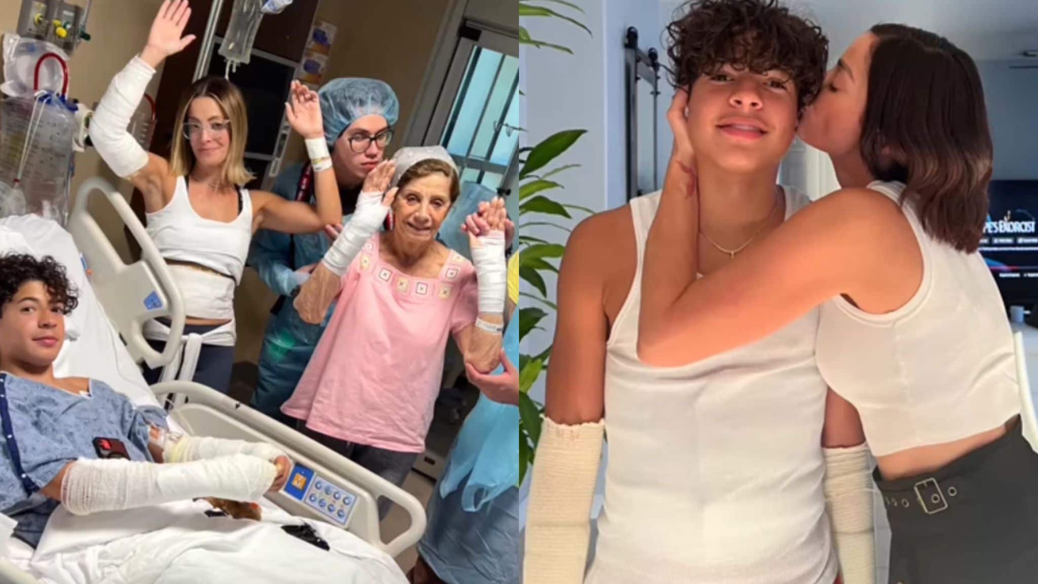 Familiares de Dayanara Torres resultaron con quemaduras tras explotar una olla de presión.