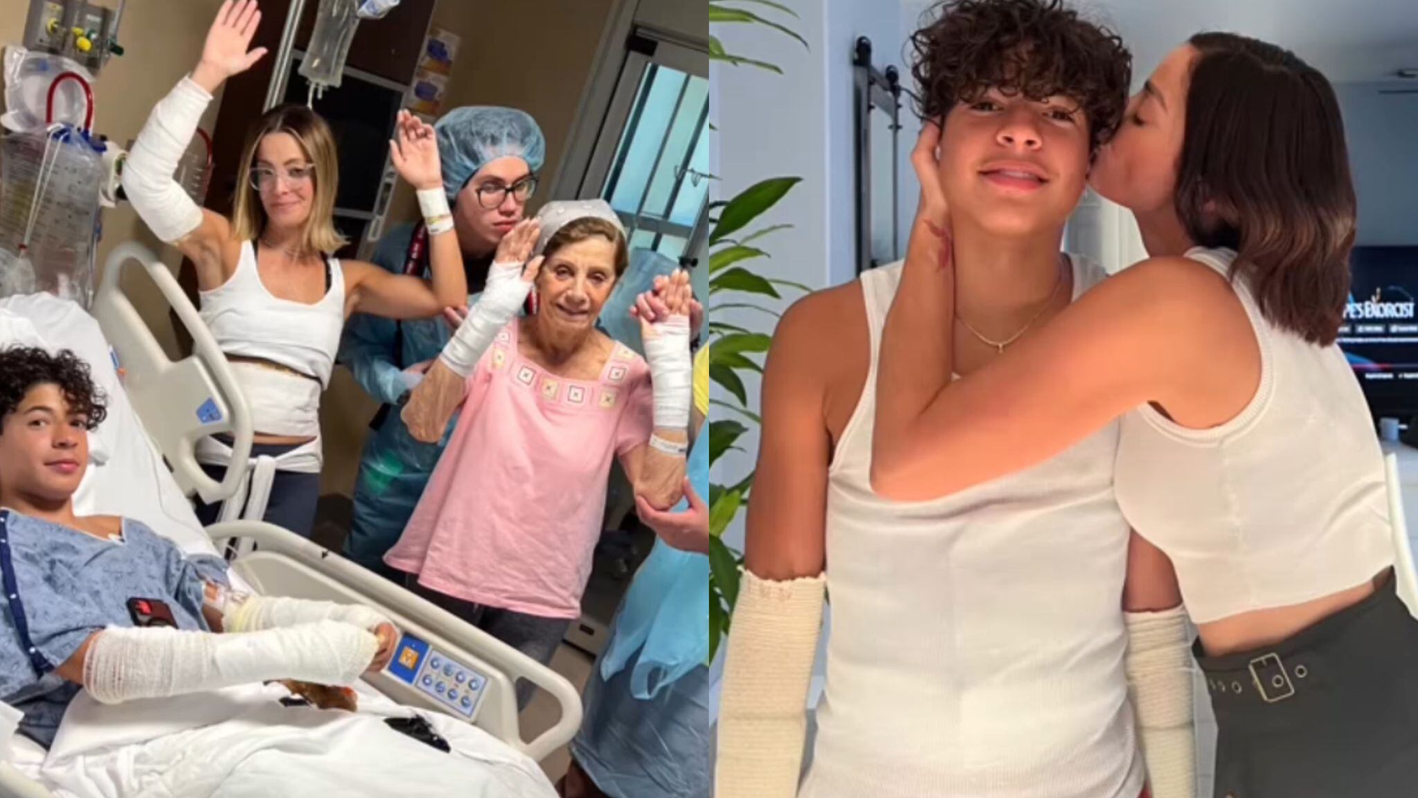 Familiares de Dayanara Torres resultaron con quemaduras tras explotar una olla de presión.