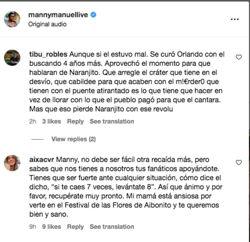 Comentarios a Manny Manuel