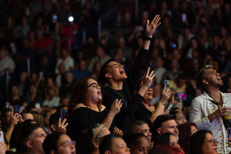 Natalia Jiménez en el Coliseo de Puerto Rico.