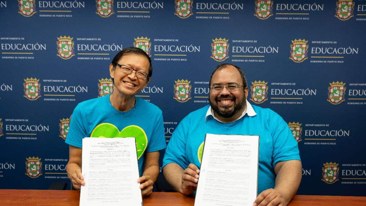 Departamento de Educación y Te Amo PR firman acuerdo para promover la bondad, la resiliencia y el bienestar en las escuelas
