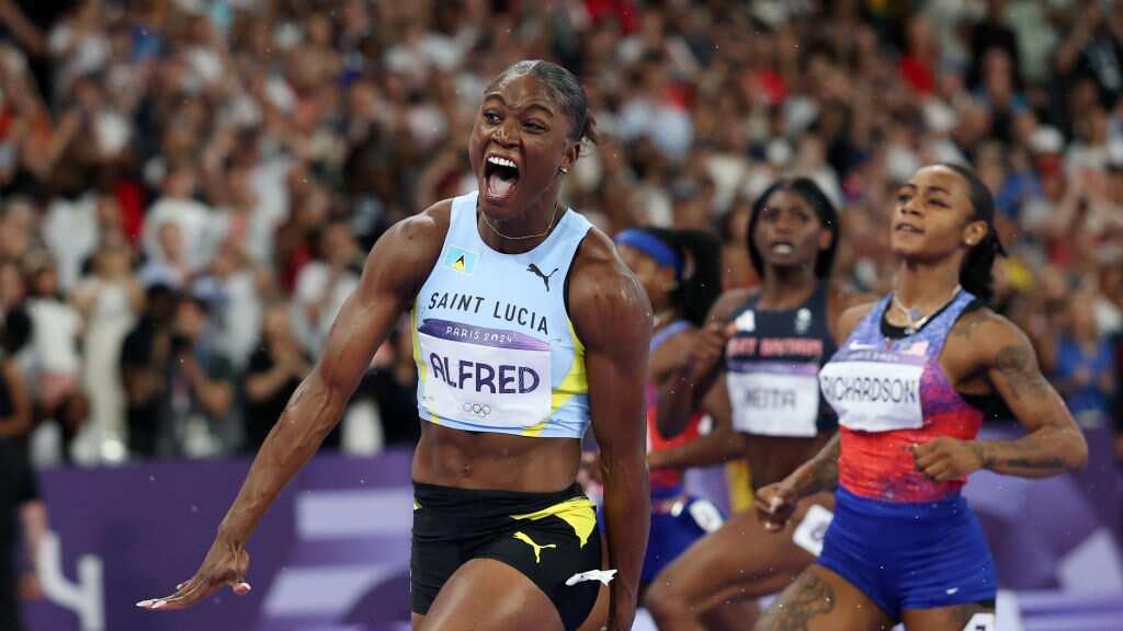 París 2024 - Atletismo Final 100 m planos femeninos