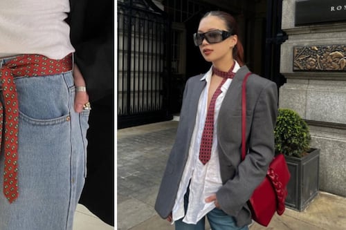 Las mujeres llevarán corbata en 2026 y no es como crees: así es esta original tendencia para tus looks