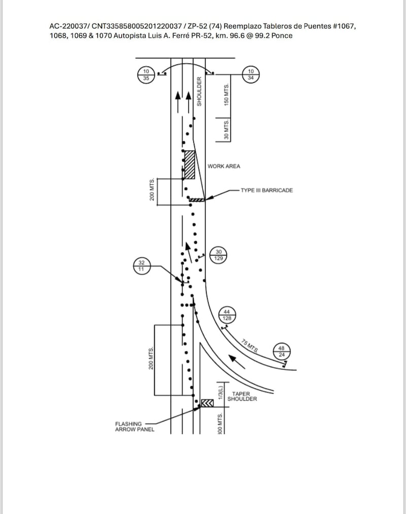 Carreteras anuncia trabajos de rehabilitación de puentes en la PR-52 en Ponce.