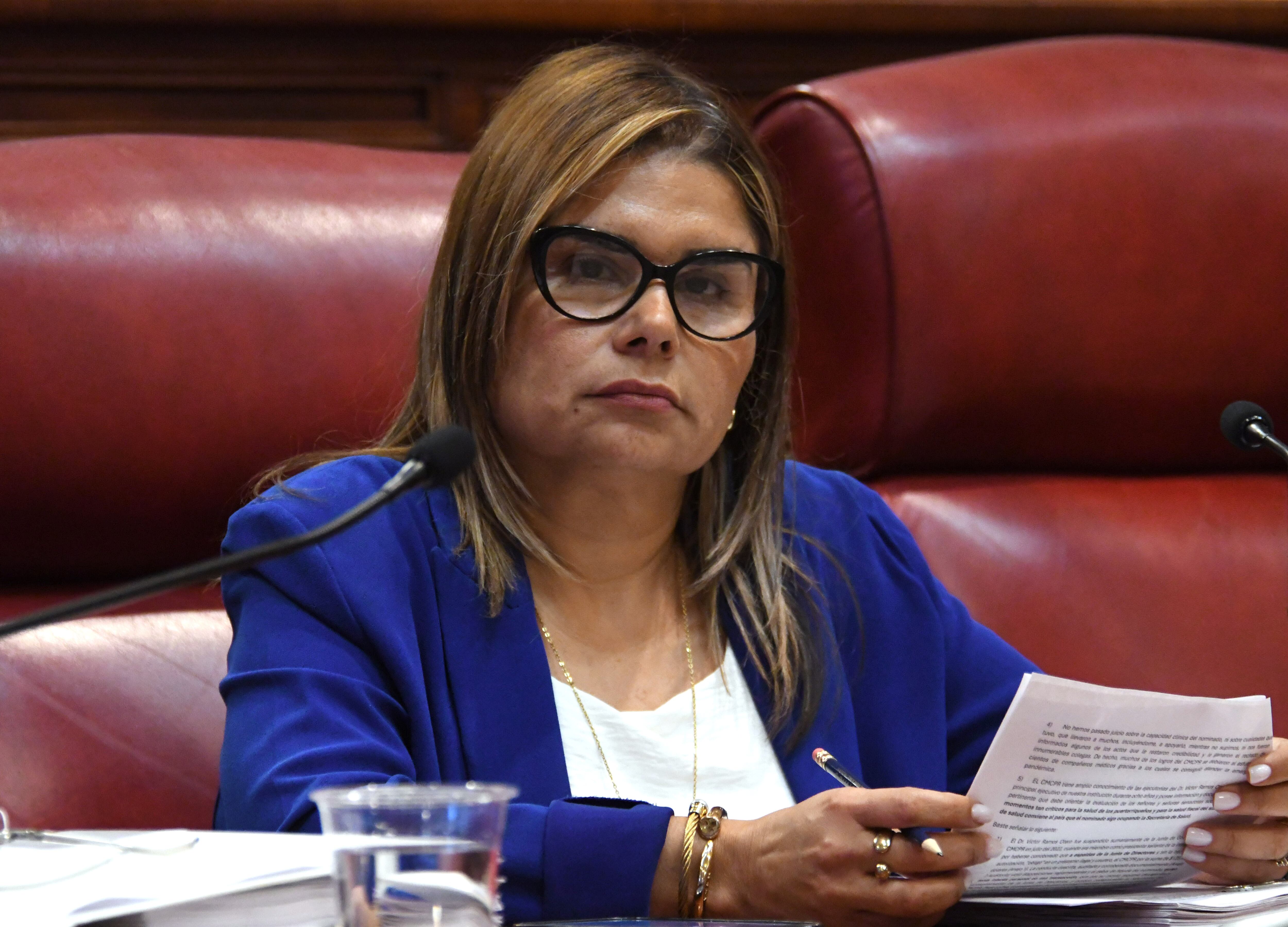 Senadora Marissa Jiménez Santori, del PNP.