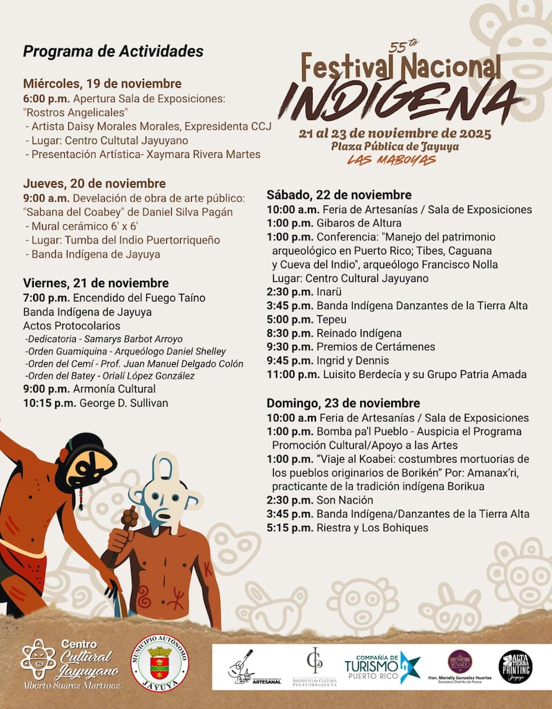 Programa Festival Nacional Indígena 2025.