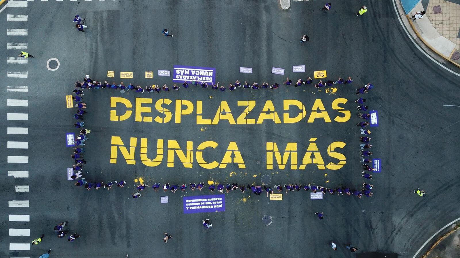 Protesta en la Milla de Oro.